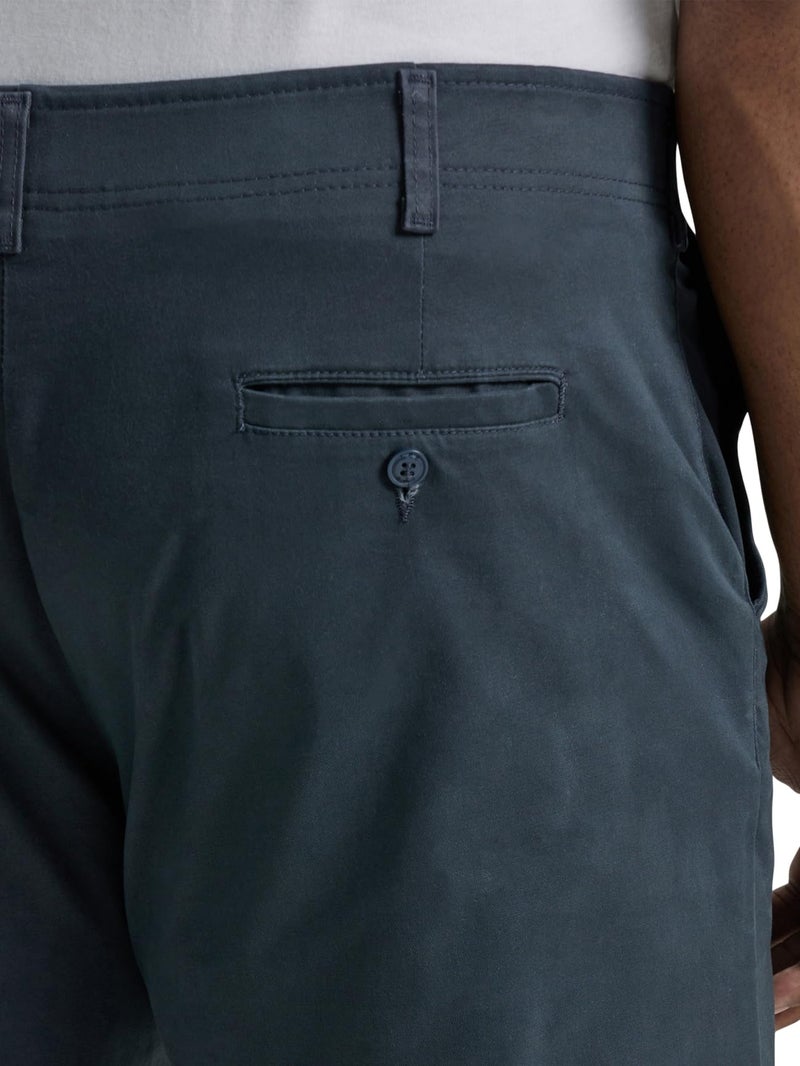 Lee Men's Big & Tall Extreme Motion Flat Front Regular Straight Pant Navy 44W x 30L - Image 3